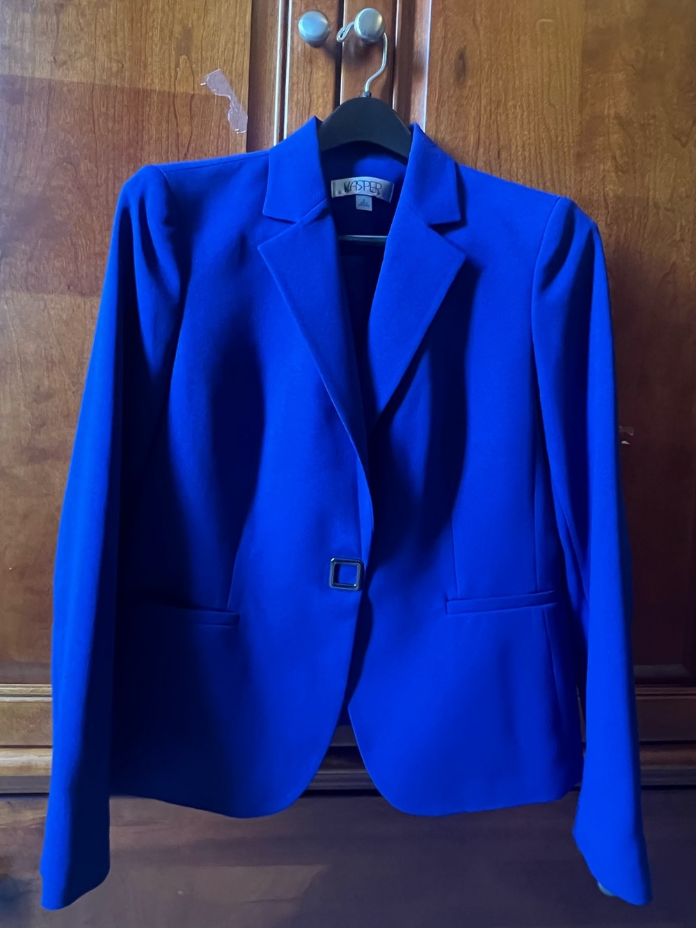 Kasper Women's Bright Cobalt Blue Single-Button Blazer